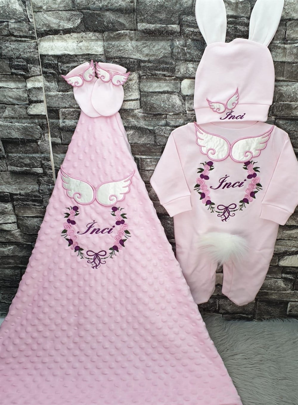 İsme Özel 4 Parça Hastane Çıkışı