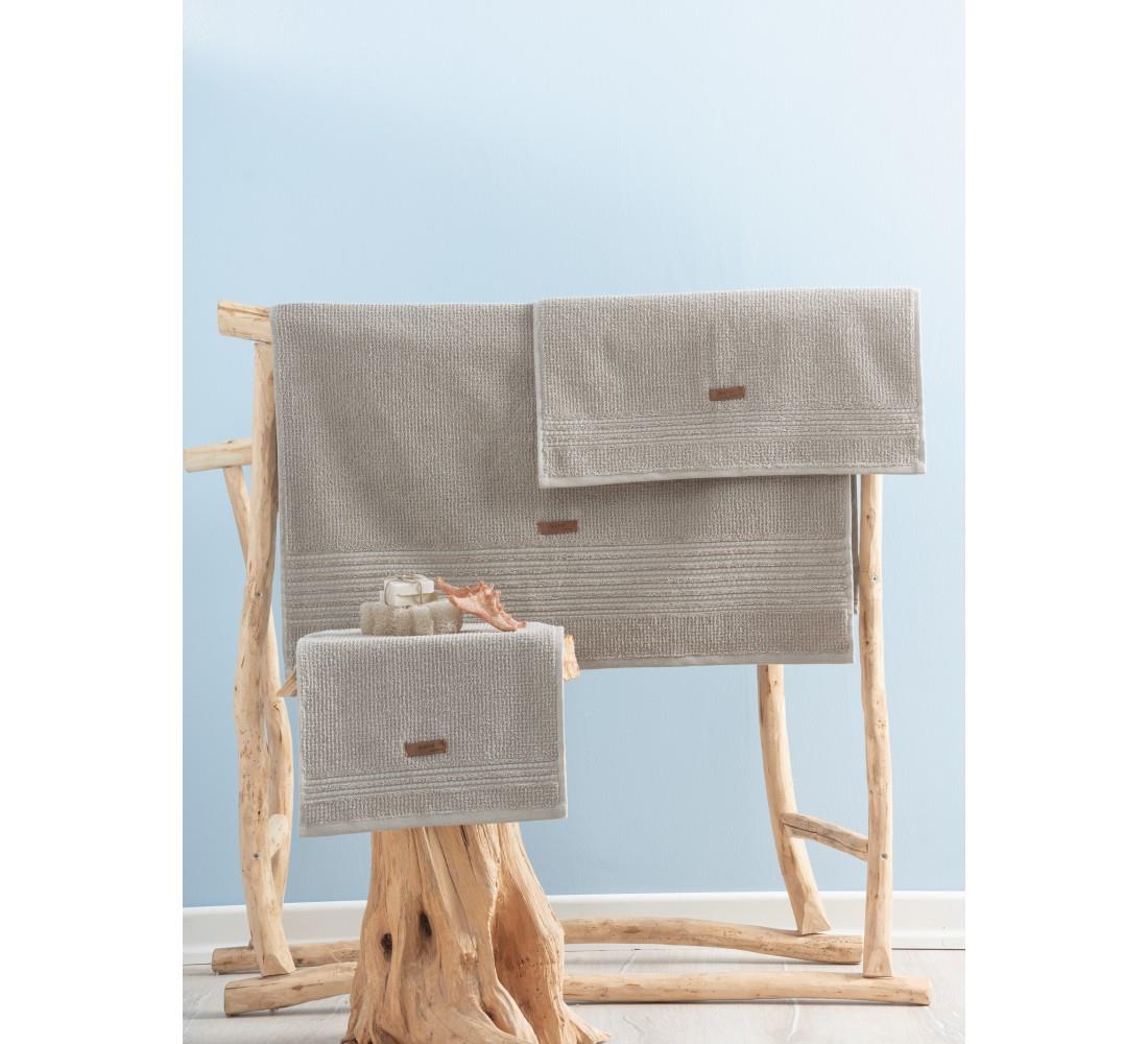 %100 Pamuk Wellness Havlu Seti Sand Bej