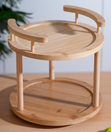 Bambu 2 Katlı Çok Amaçlı Sunumluk 