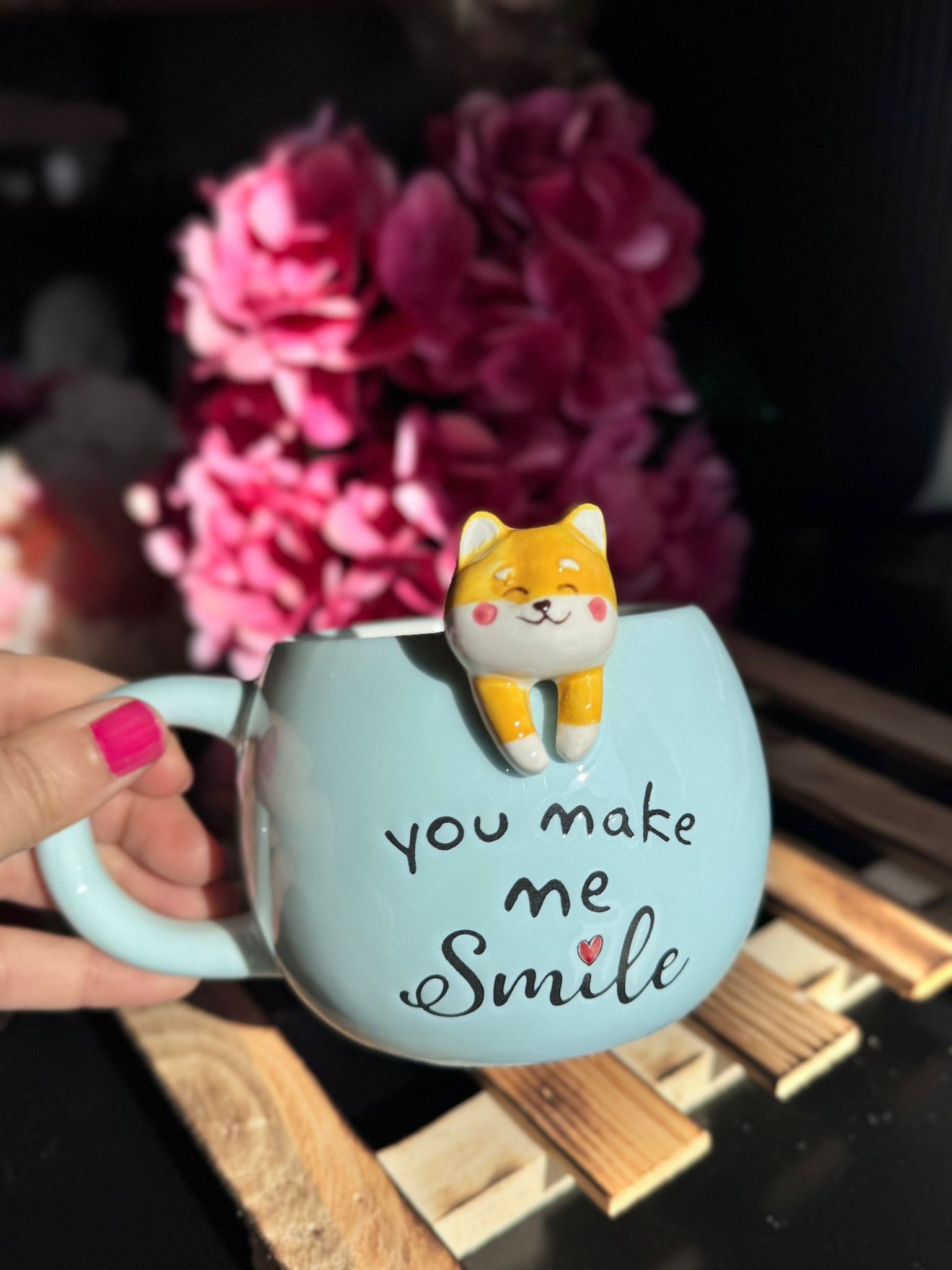 Blue Cuddly Collection Mug Kupa Bardak - 430 ml / 1 Adet