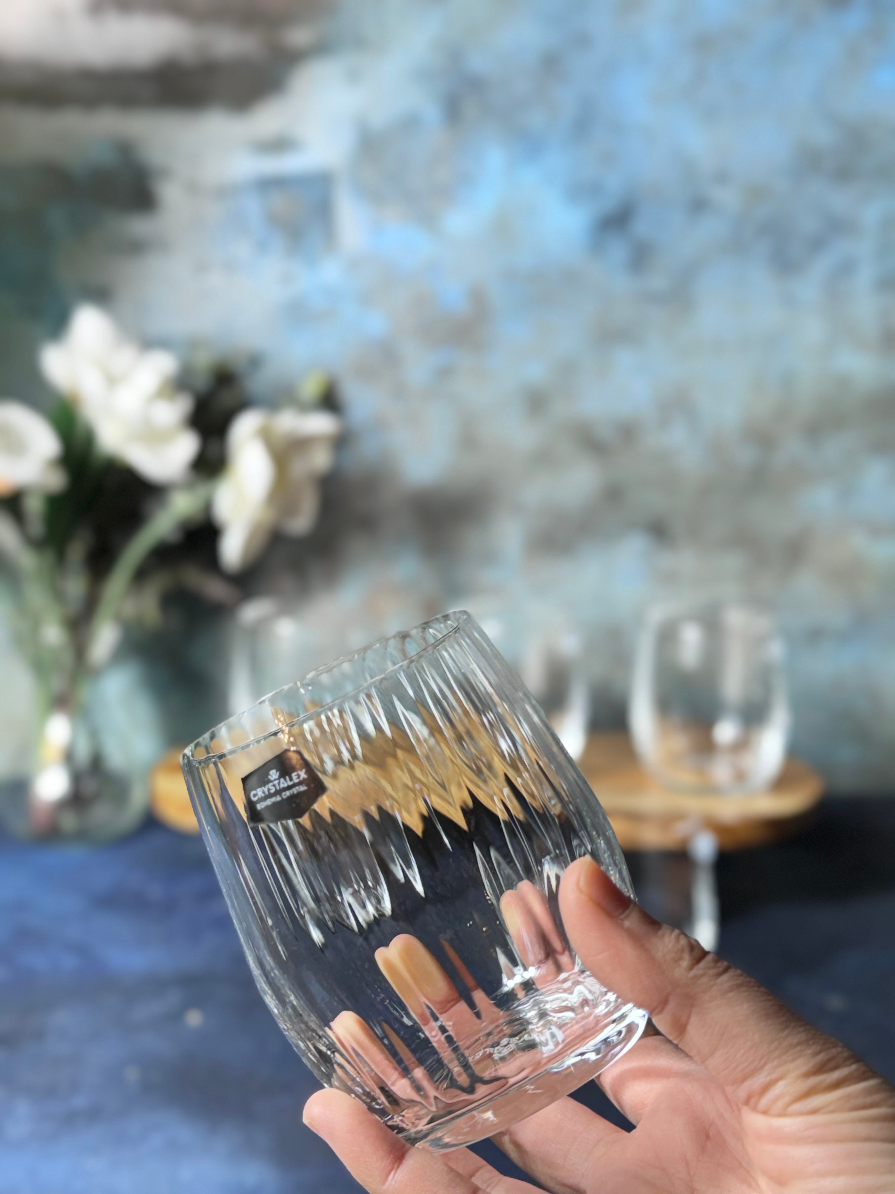 Bohemia Waterfall Optik 6 Lı Kristal Cam Su Bardağı - 300 cc