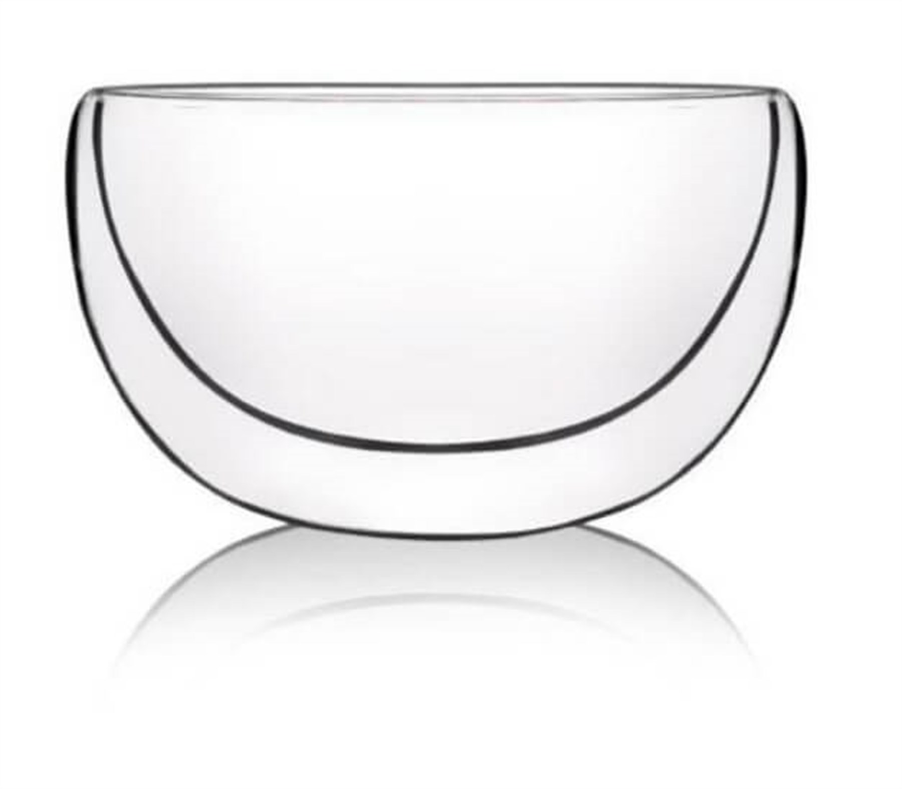 Çift Çidarlı Cam Kase