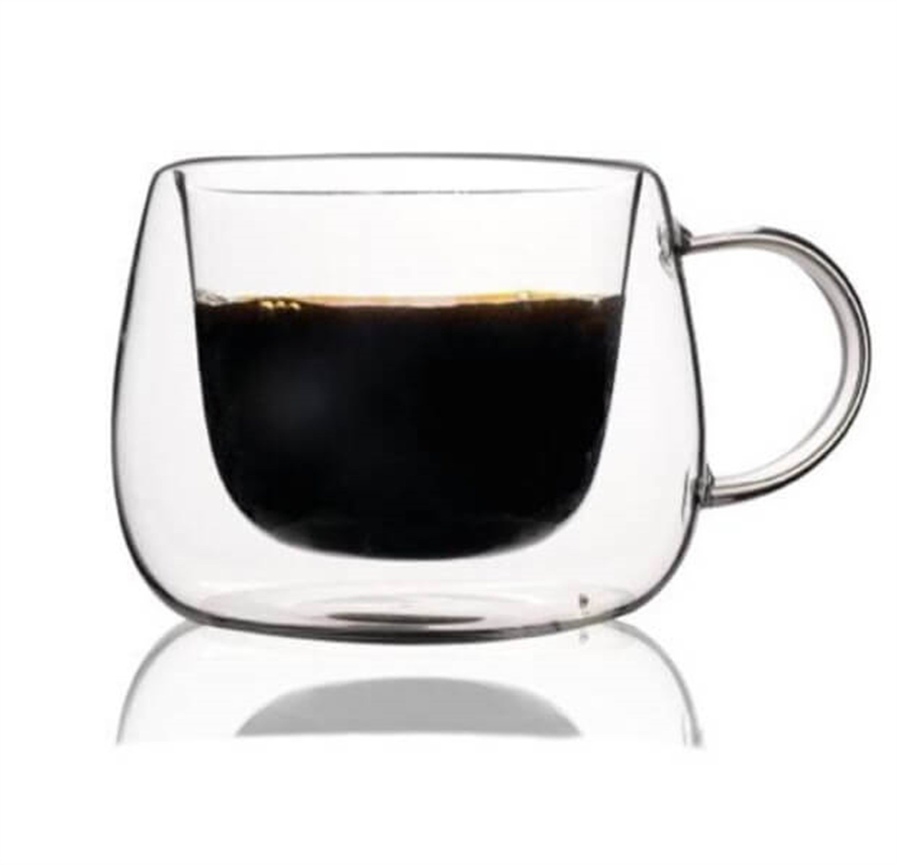 Çift Çidarlı Cam Kupa 