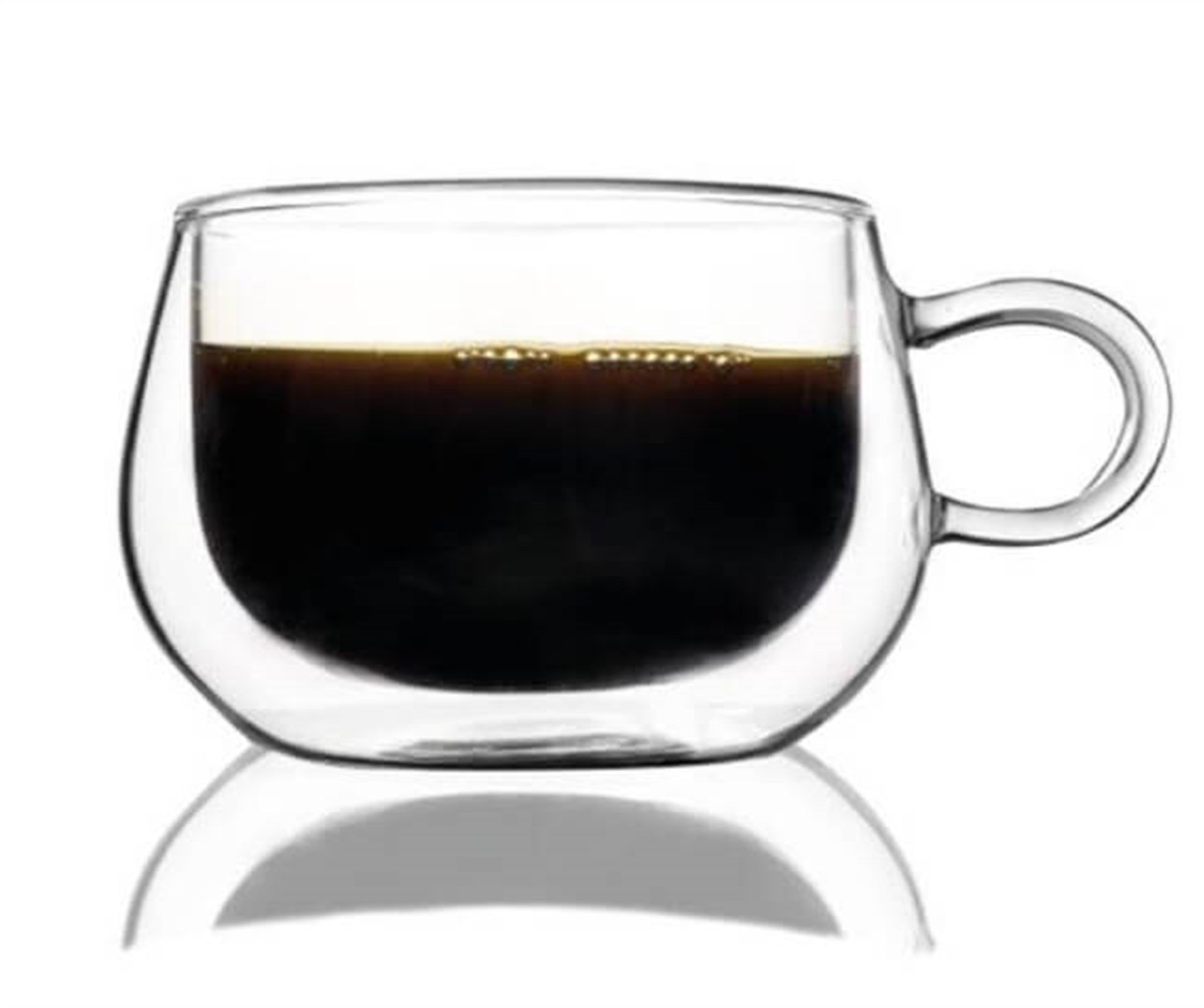 Çift Çidarlı Cam Kupa 