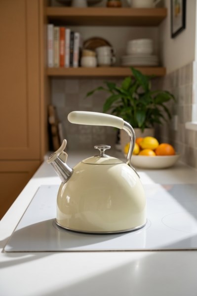 Düdüklü Su Isıtıcısı 3 Litre - Krem