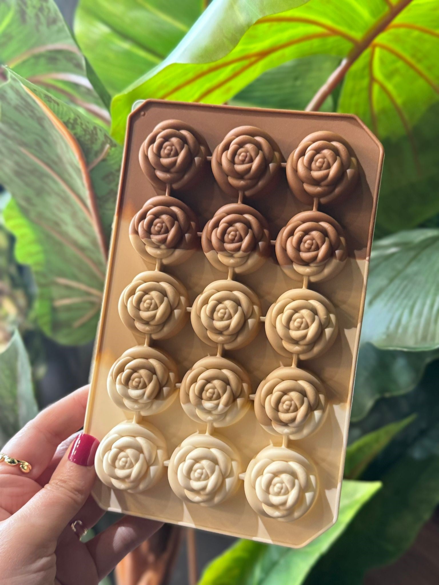 Gül Desen Silikon Çikolata & Buz Kalıbı