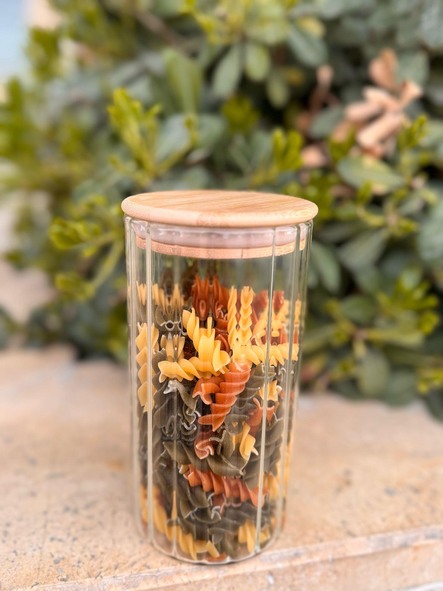 Jack Bambu Kapaklı Cam Kavanoz - 600 ml