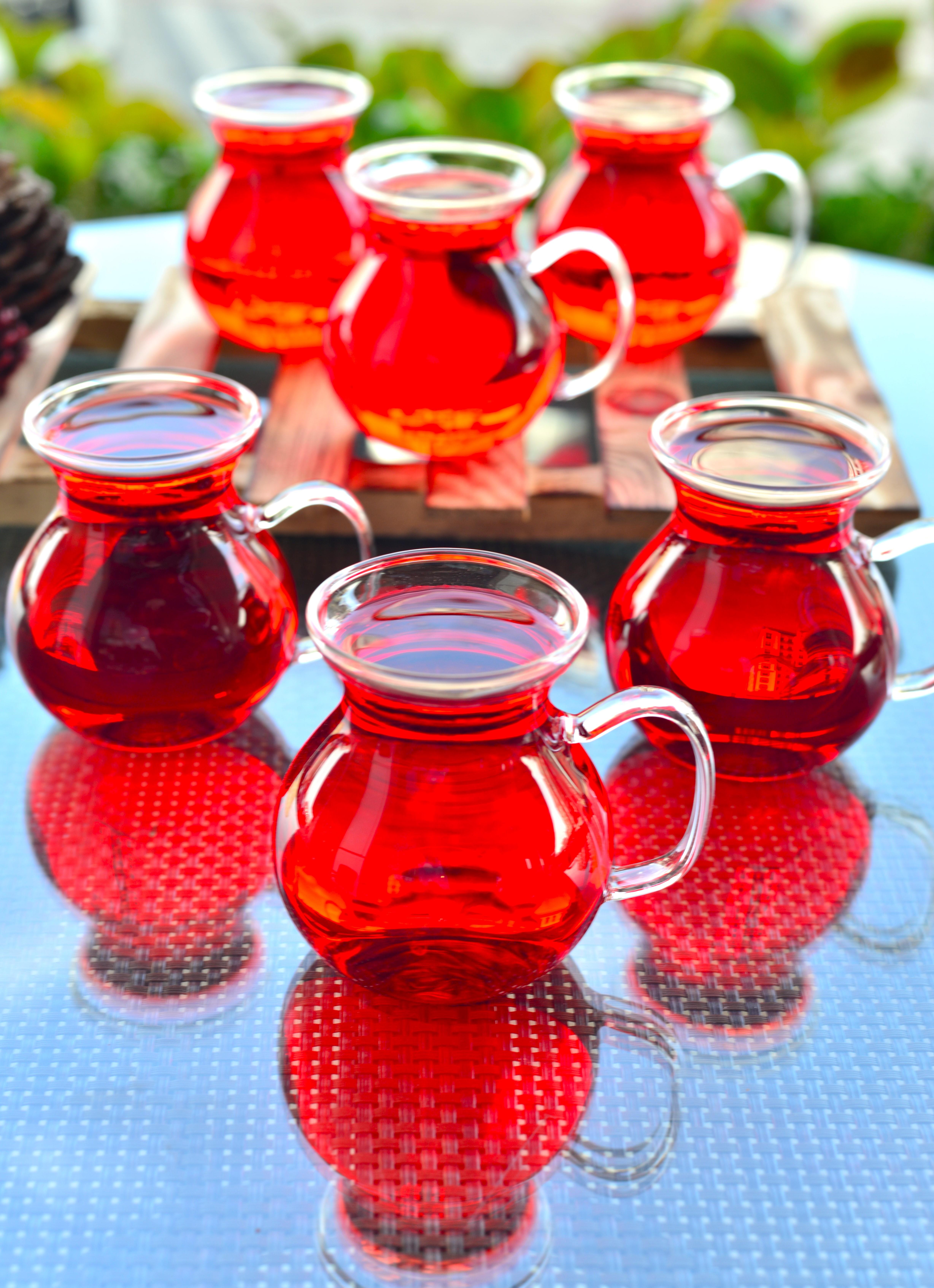 Keyfi Ala Borosilikat Cam Çay Bardak 6 Lı