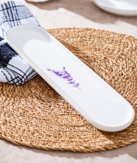 Lavend Royal Porselen Oval Zeytinlik Tabak / 1 Adet