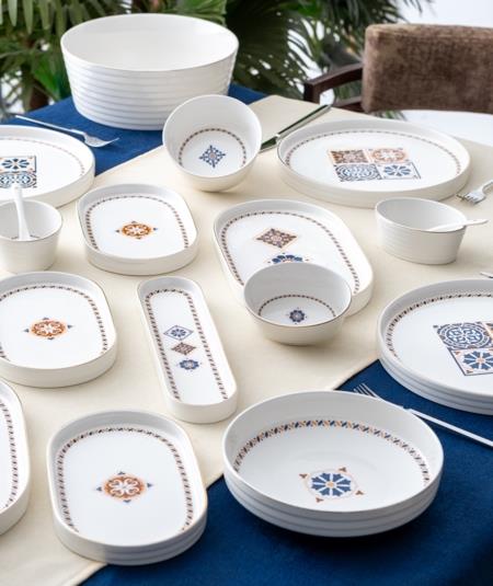 Lucien 6 Kişilik 45 Parça Yuvarlak Yemek & Kahvaltı Takımı
