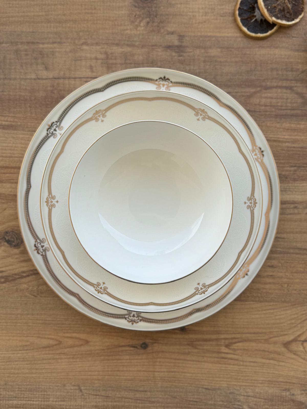 Mendoza 6 Kişilik 24 Parça Porselen Yemek Takımı