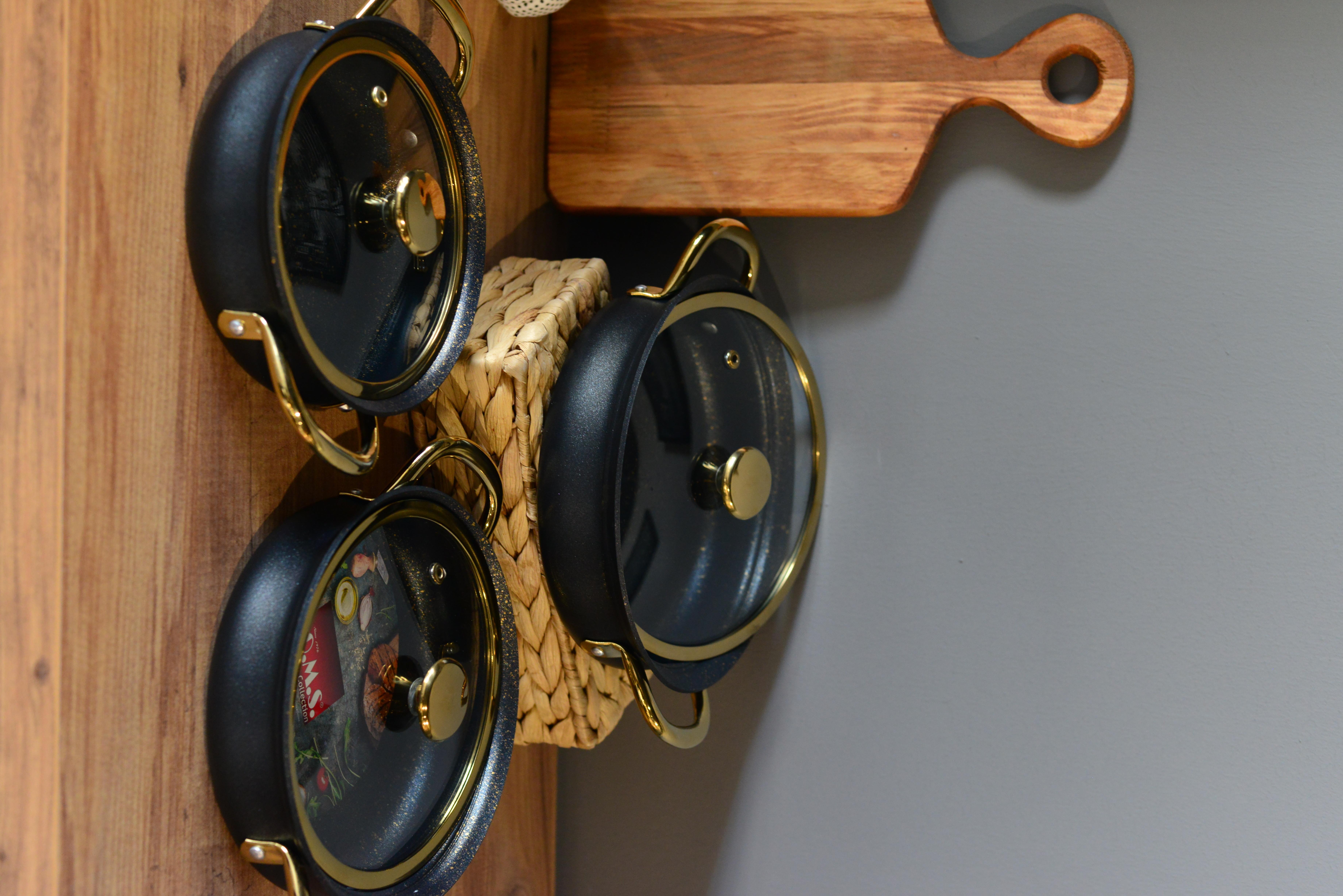 Meridian Siyah 3 Lü Granit Sahan Set