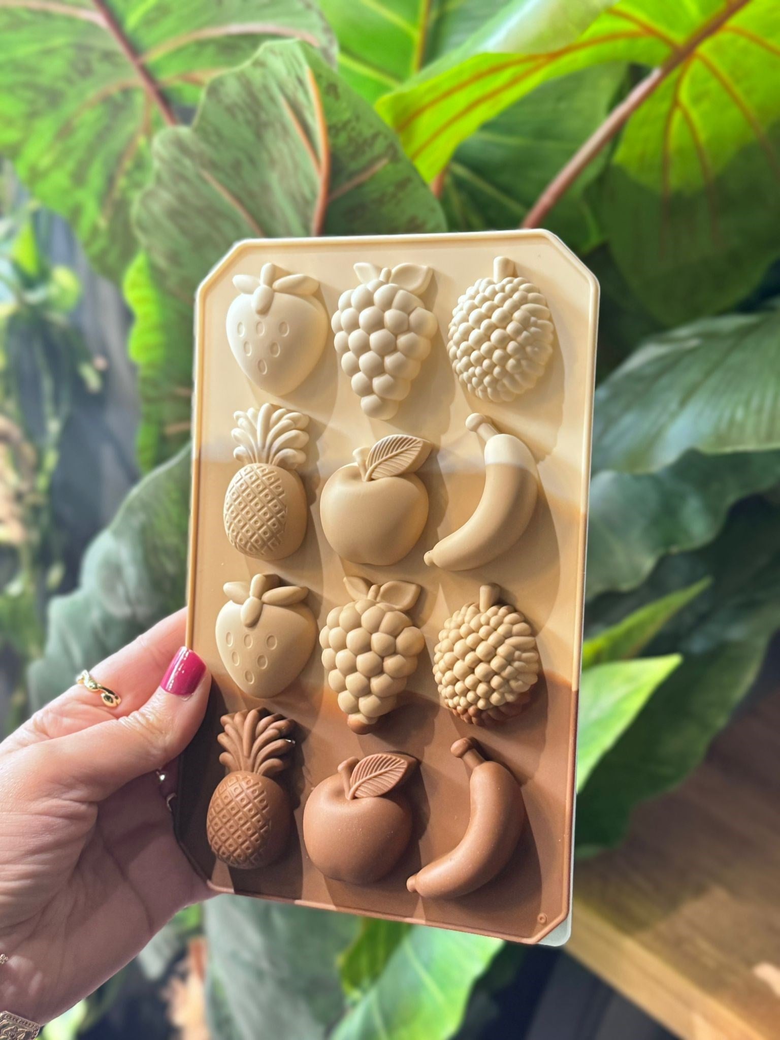 Meyve Şekilli Silikon Çikolata & Buz Kalıbı