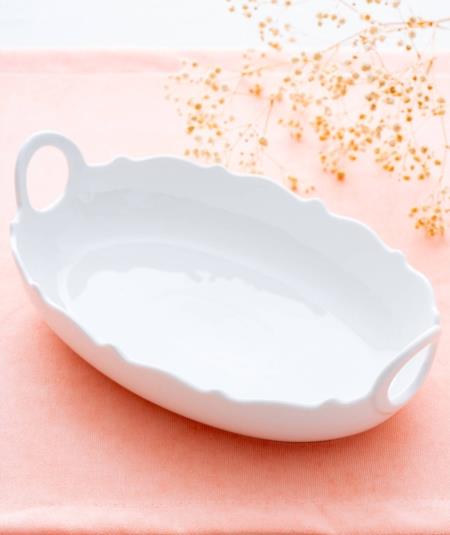 Nirvana Porselen Oval Büyük Kase - 24 cm / 1 Adet