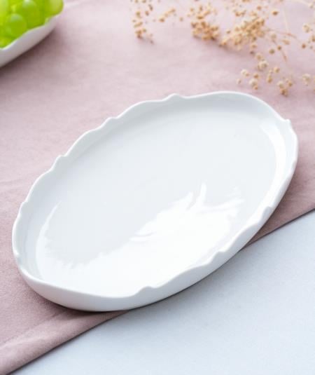 Nirvana Porselen Oval Kayık Tabak - 32 cm / 1 Adet