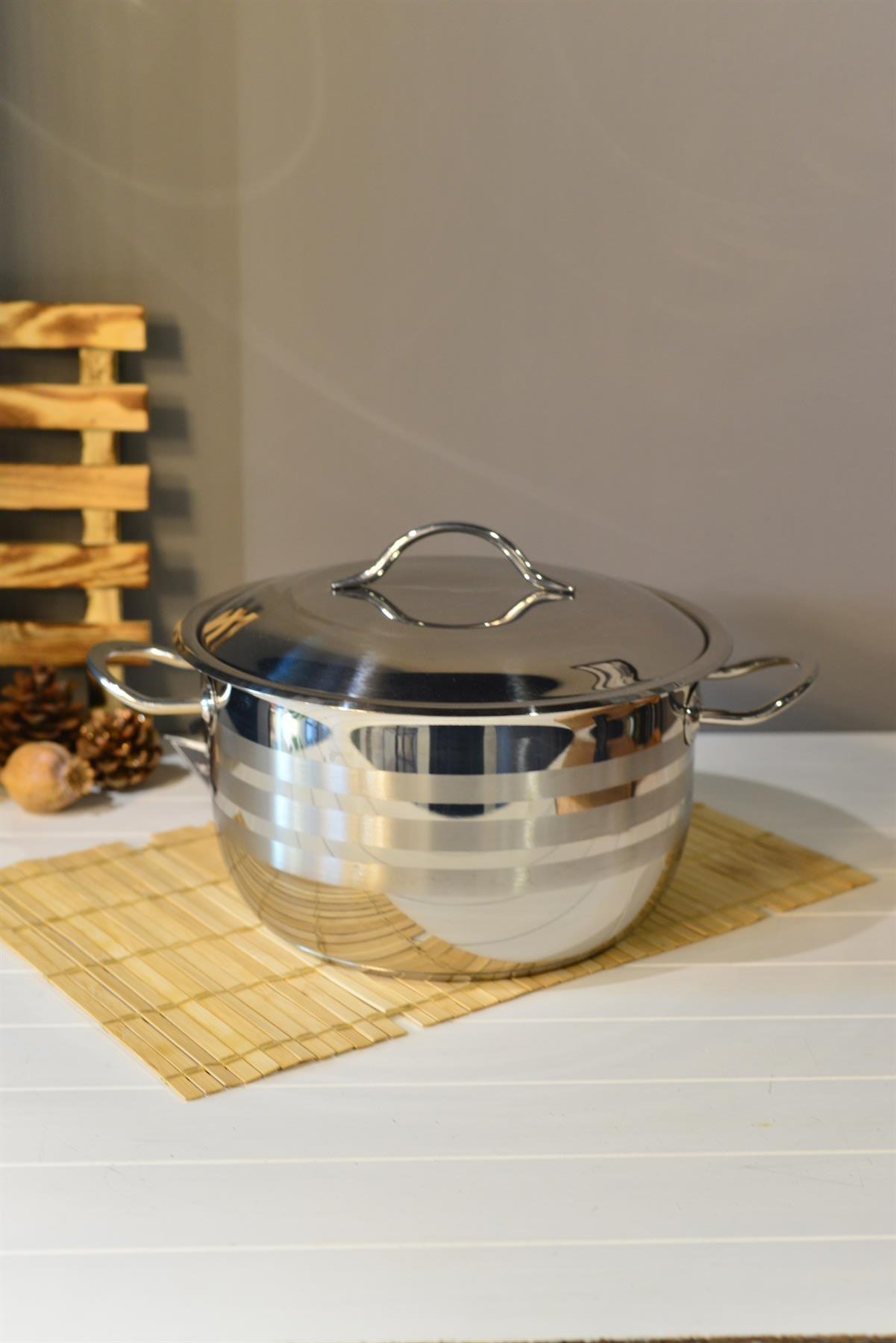 OMS Derin Çelik Tencere - 26 cm