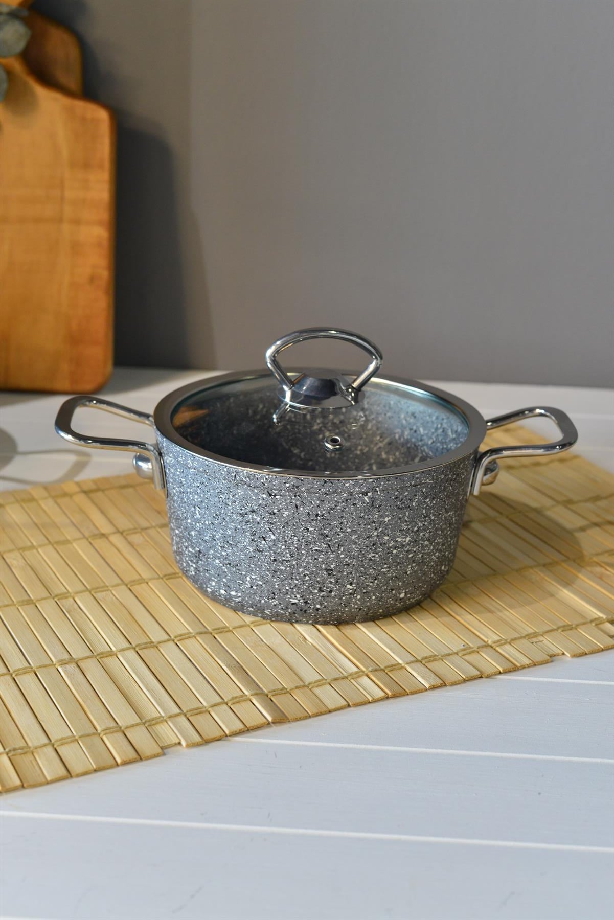 OMS Mini Derin Granit Tencere - 16 cm