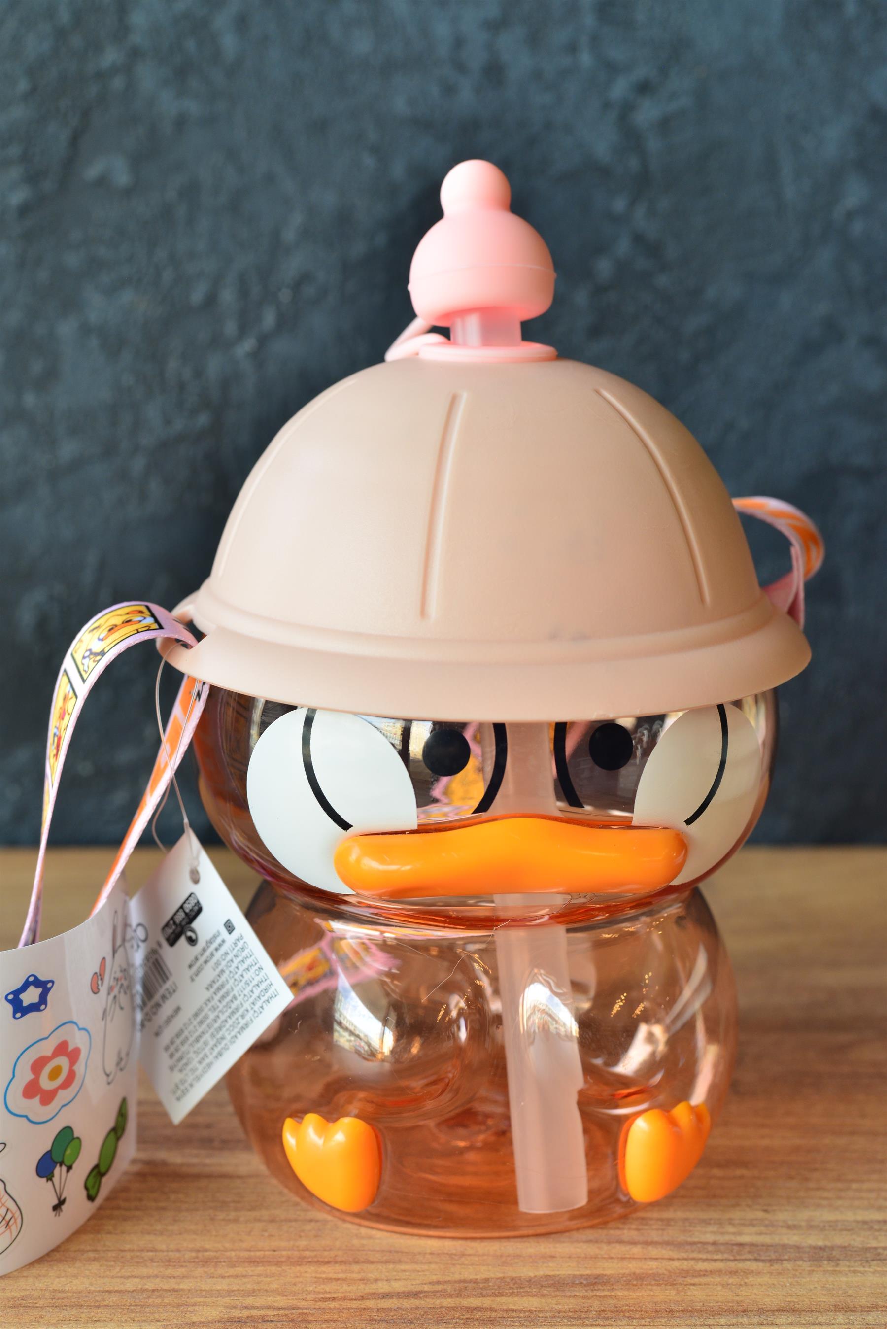 Ördek Çocuk Su Matarası 1100 ML / Pembe