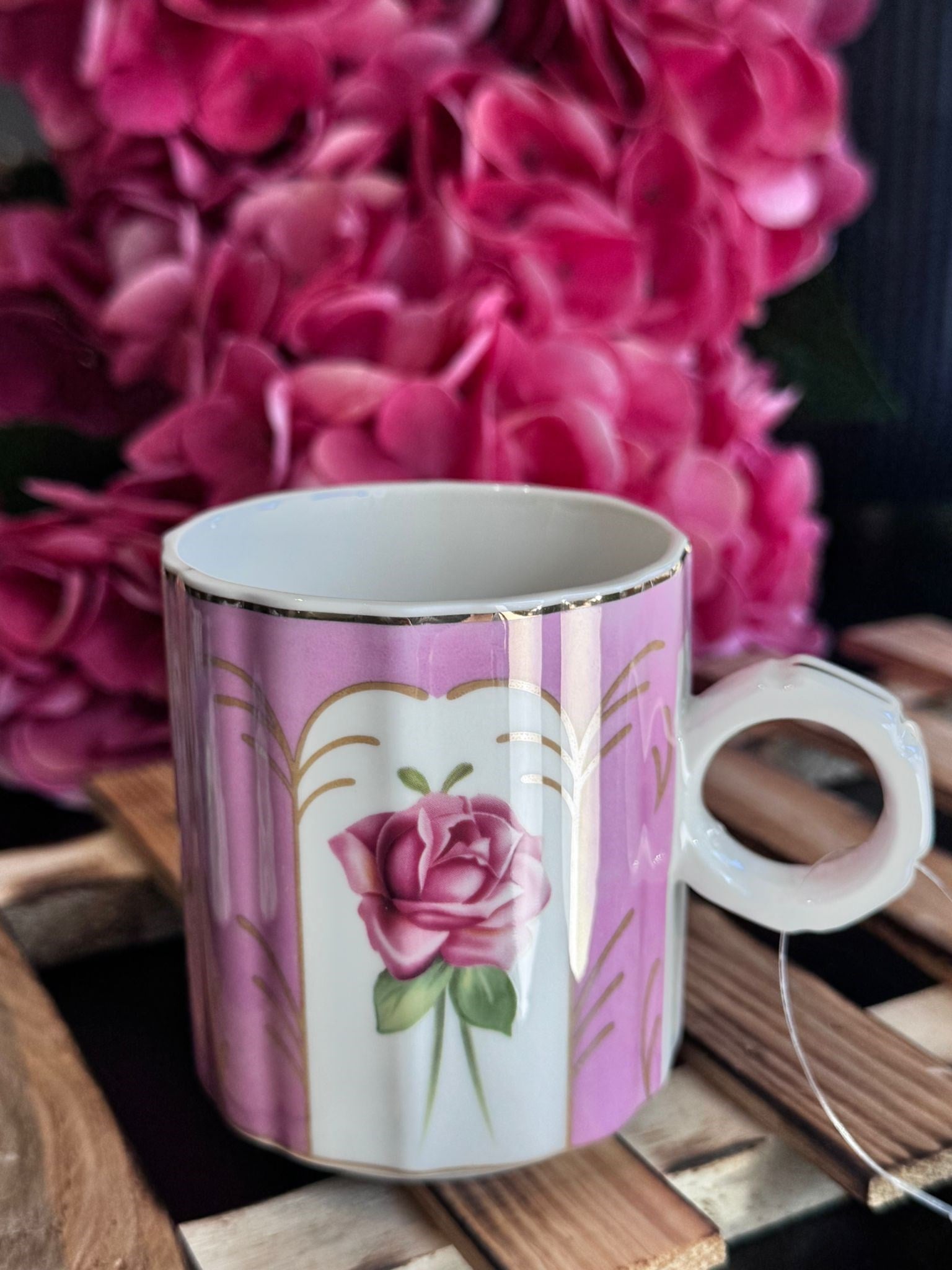 Pink Rose Collection Mug Kupa Bardak - 150 ml / 1 Adet