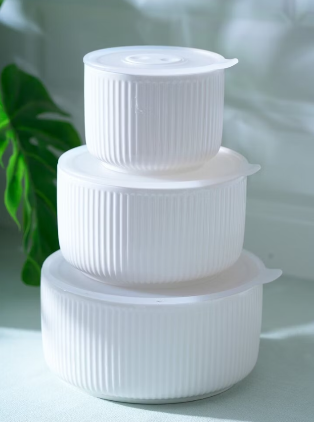 Pure Carmen 3 Lü Porselen Saklama Seti