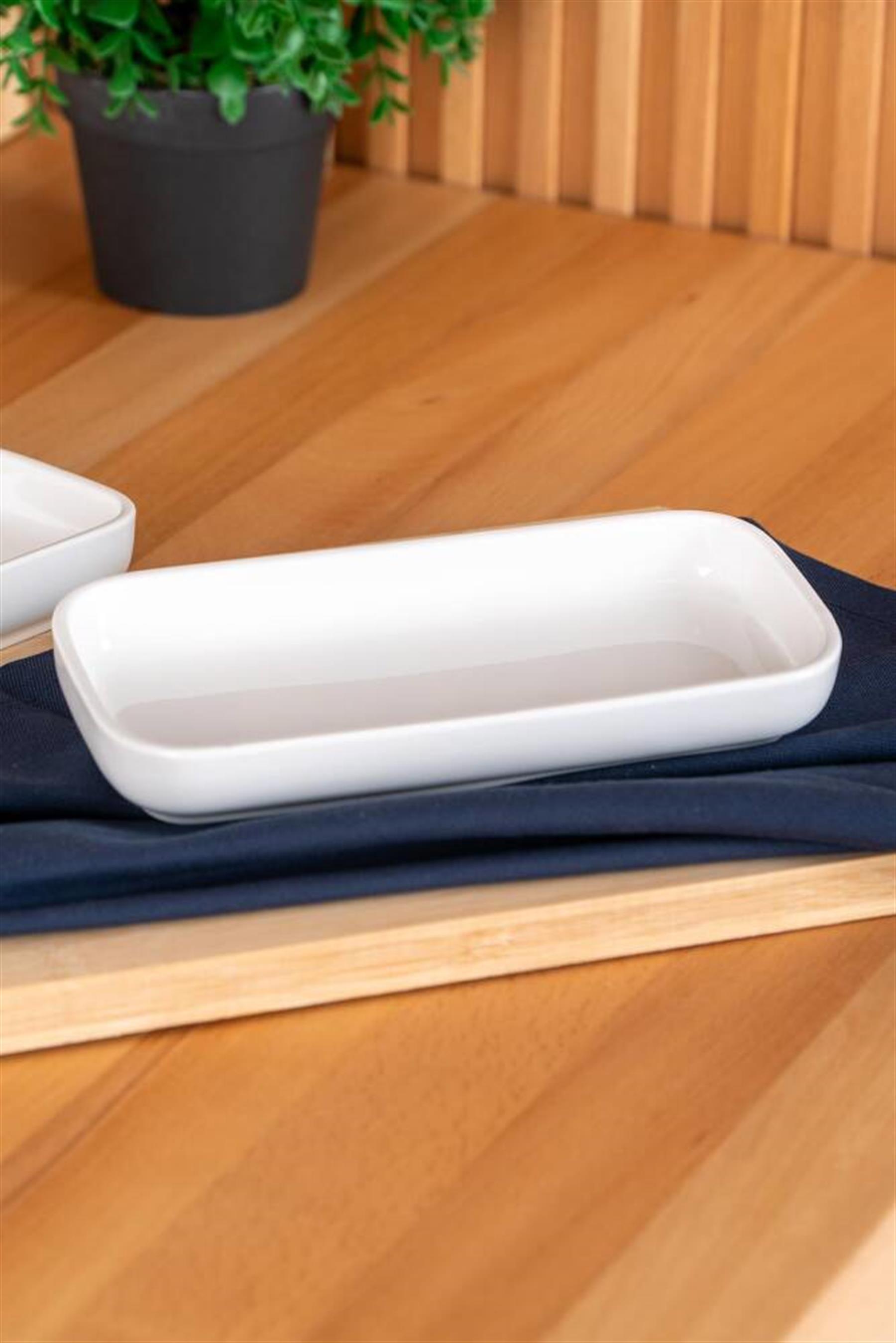 Pure Royal Dikdörtgen Kayık Tabak - 20 cm / 1 Adet