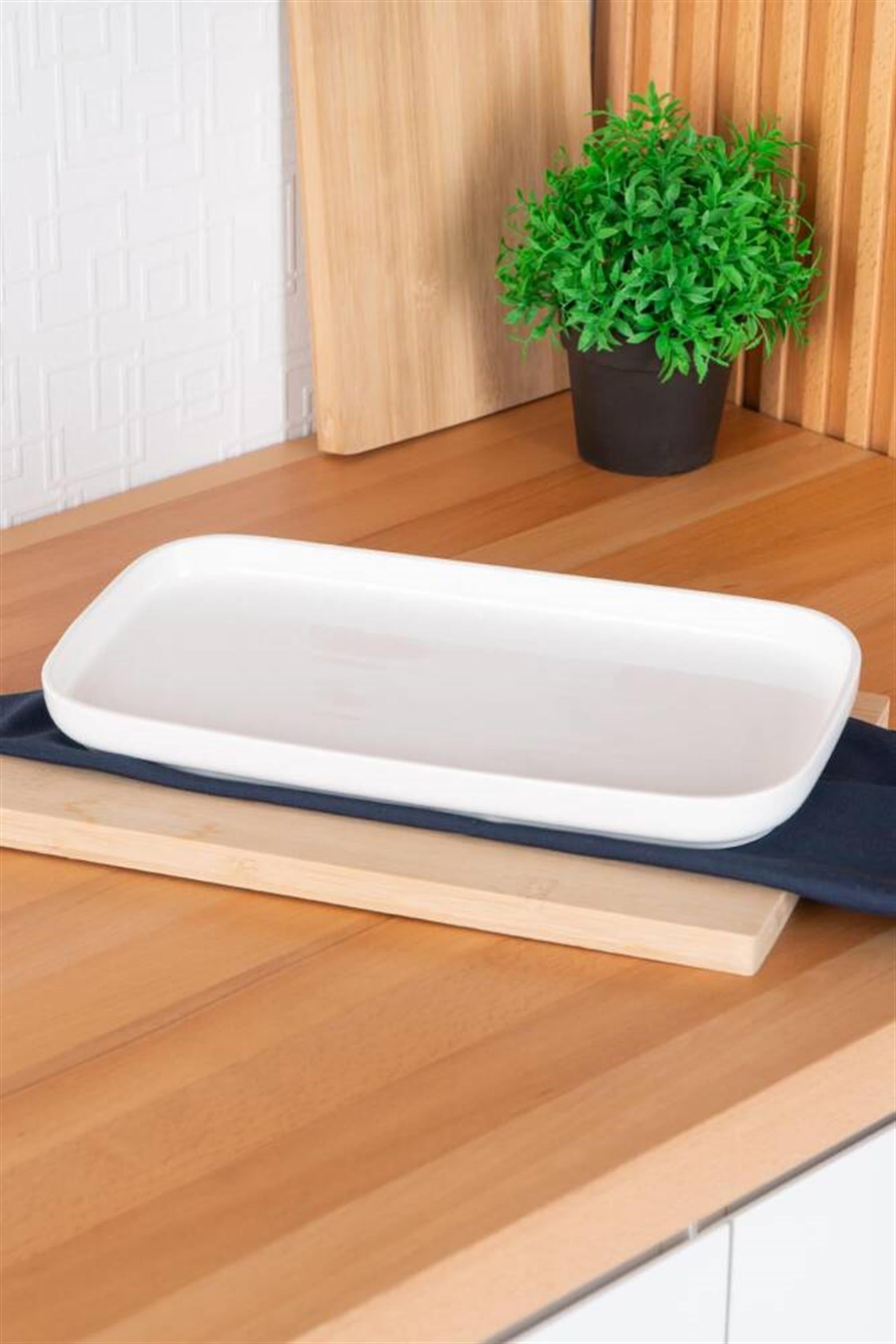 Pure Royal Dikdörtgen Kayık Tabak - 33 cm / 1 Adet