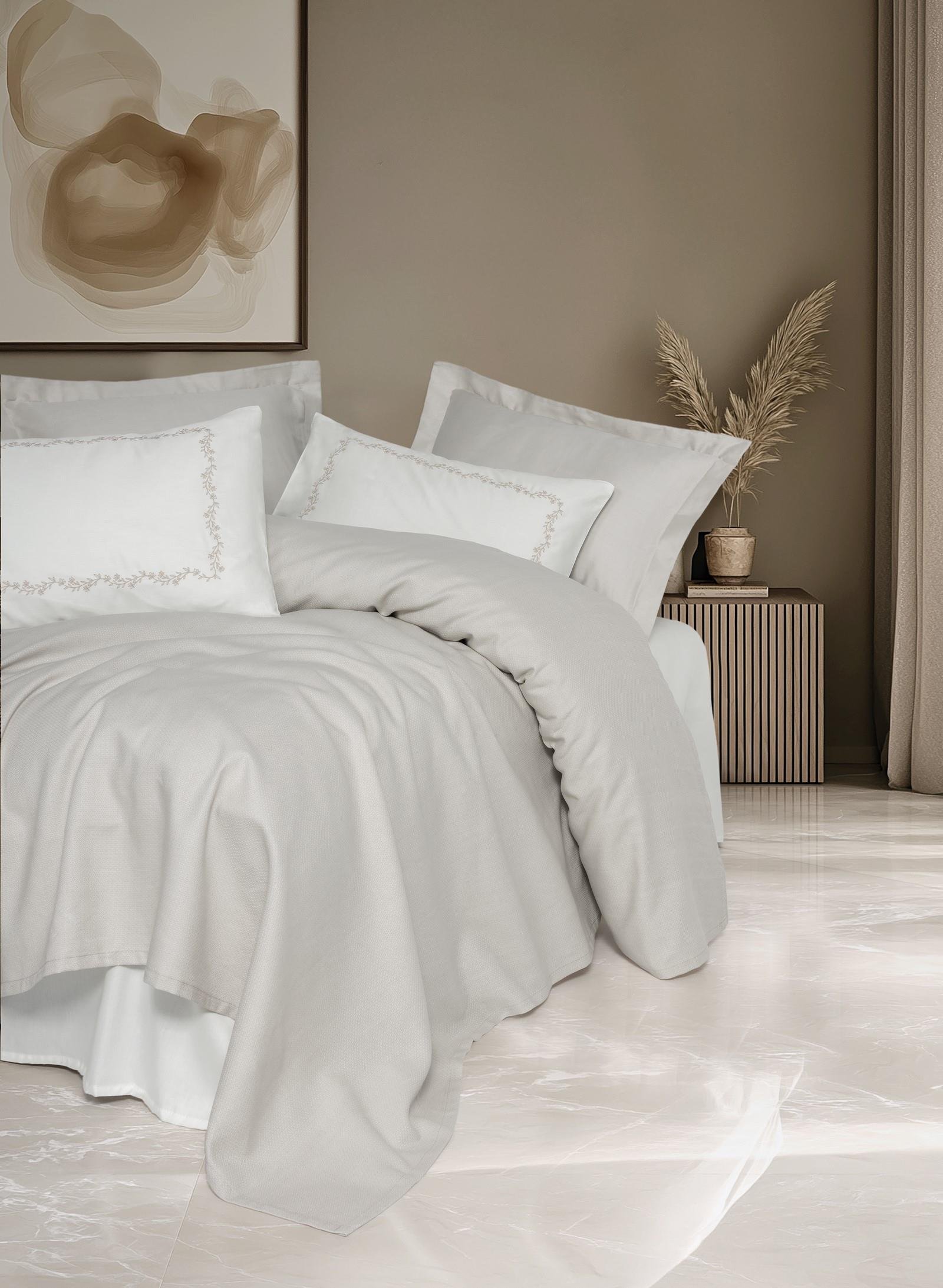 Serenity Bambu Çift Kişilik Pike Takımı Filima Bej