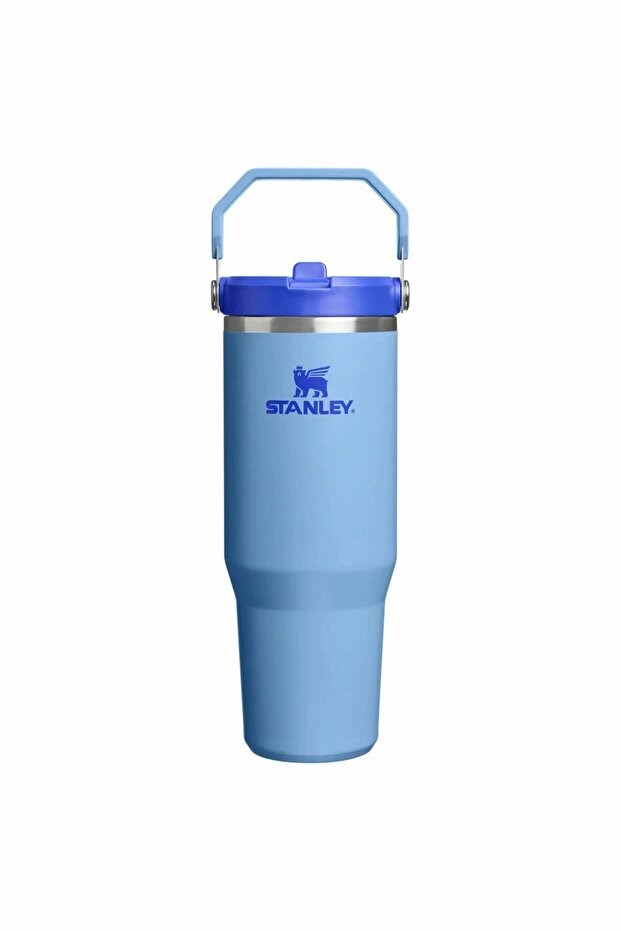 Stanley The IceFlow Flip Straw Pipetli Termos Bardak 0,89 LT - 30oz Blue Sky