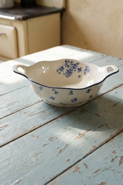 Vintage Garden Porselen Salata Kasesi - 24 cm
