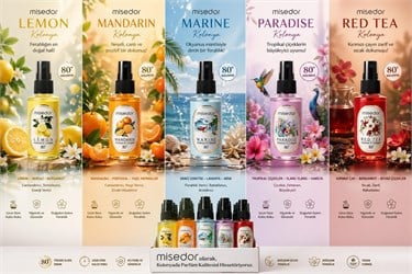 5 li Mix Set Kolonya 80° -  50ml Cep Boy