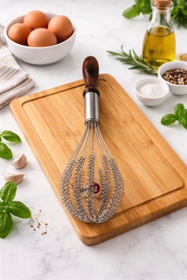 Akasya Saplı Metal Balon Çırpıcı - 1 Adet