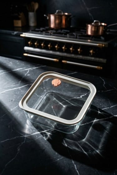 Kare Cam Kahvaltılık Kase 1170 ML - 1 Adet 