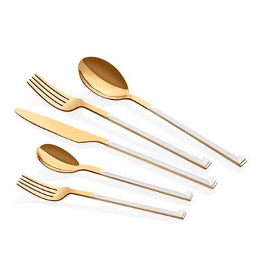 Lilyum Gold 30 Parça Çatal Bıçak Kaşık Takımı