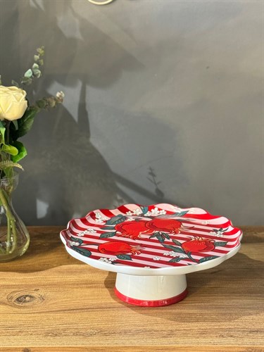 Pome Series Porselen Ayaklı Pasta Stant
