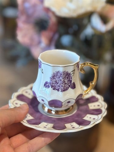 Royal Elena 6 Kişilik Porselen Türk Kahvesi Fincan Takımı