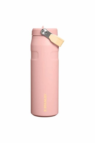 Stanley The IceFlow Flip Straw Pipetli Termos Bardak 0,70 LT / 24 OZ - Peach Rose