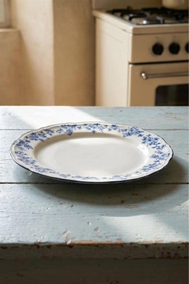 Vintage Garden Porselen Servis Tabak - 26 cm