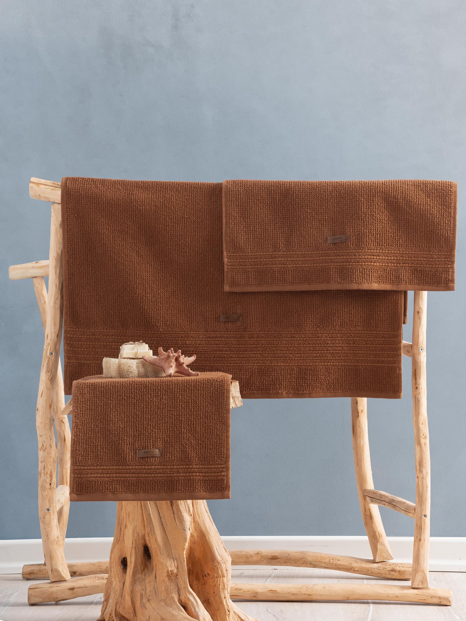 %100 Pamuk Wellness Havlu Seti Terra Toprak