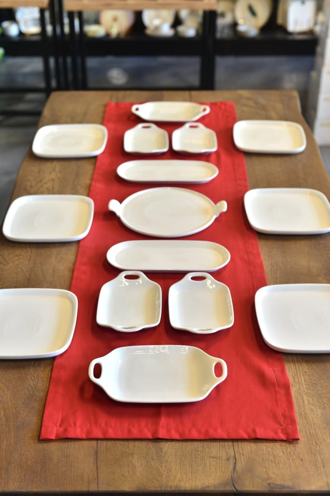 15 Parça 6 kişilik Porselen Kahvaltı Seti 