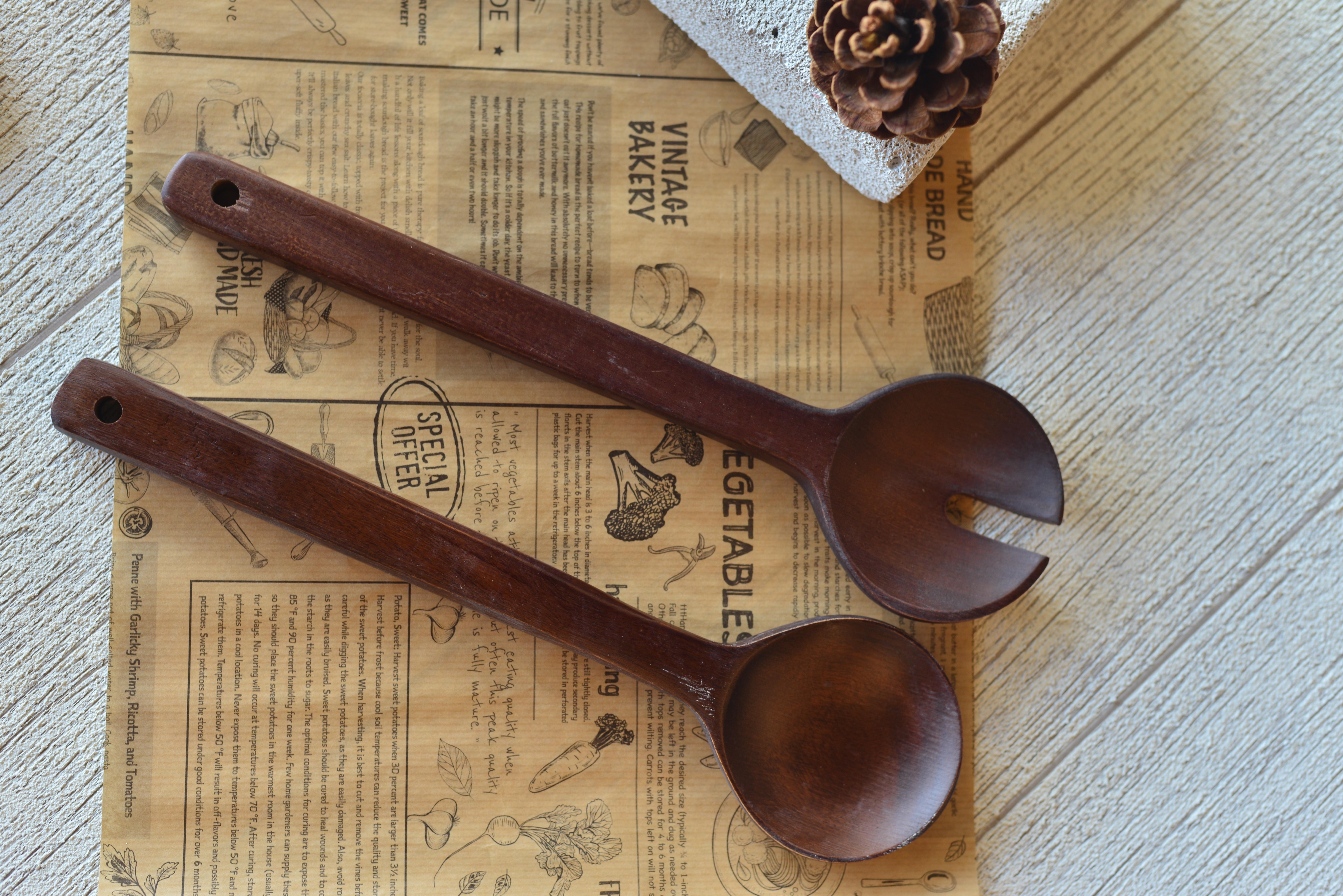 2 Li Akasya Salata Kaşık Seti