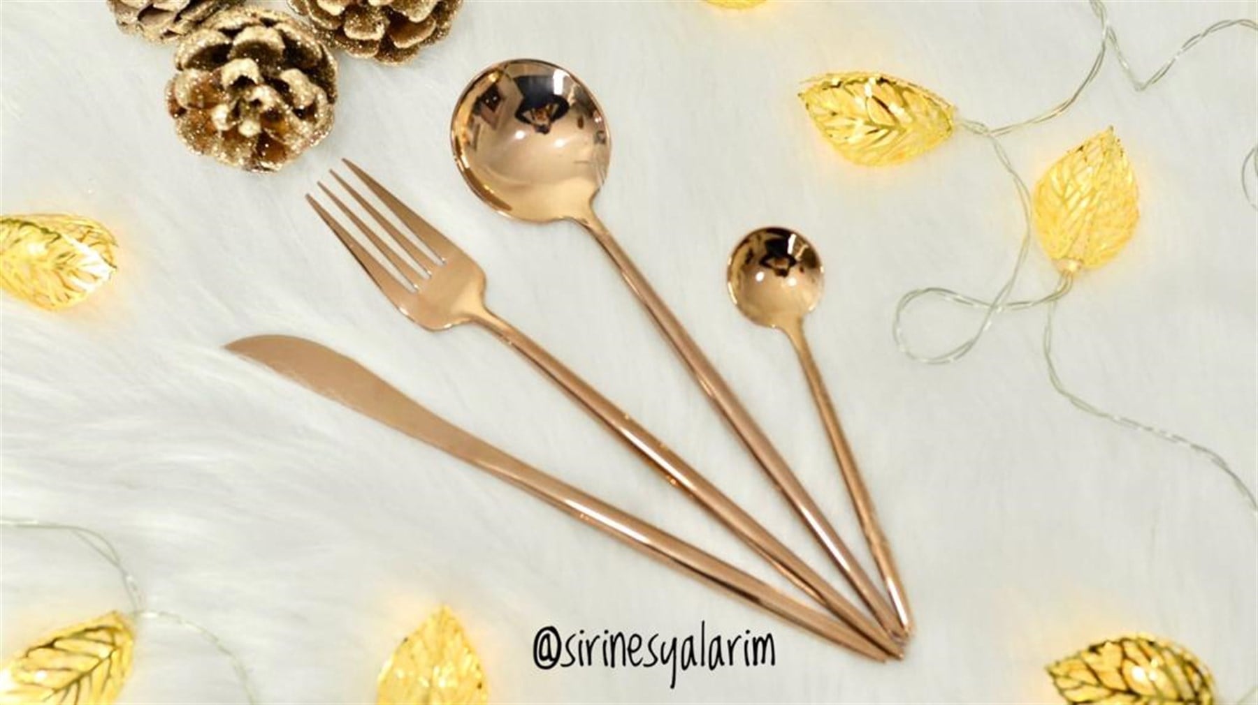 24 Parça Paslanmaz Çelik Çatal Kaşık Tk.