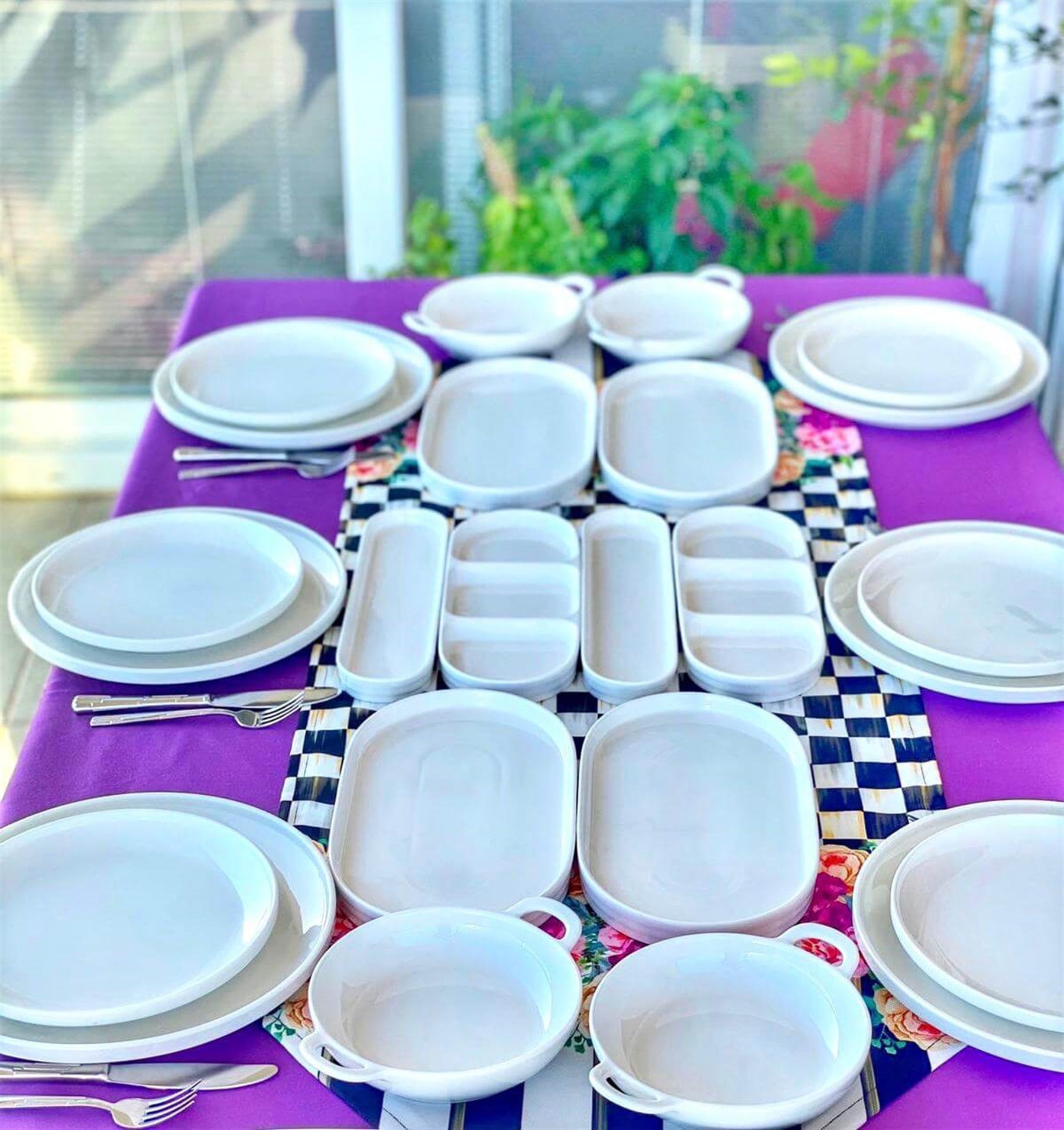24 Parça Porselen Kahvaltı / Yemek Seti