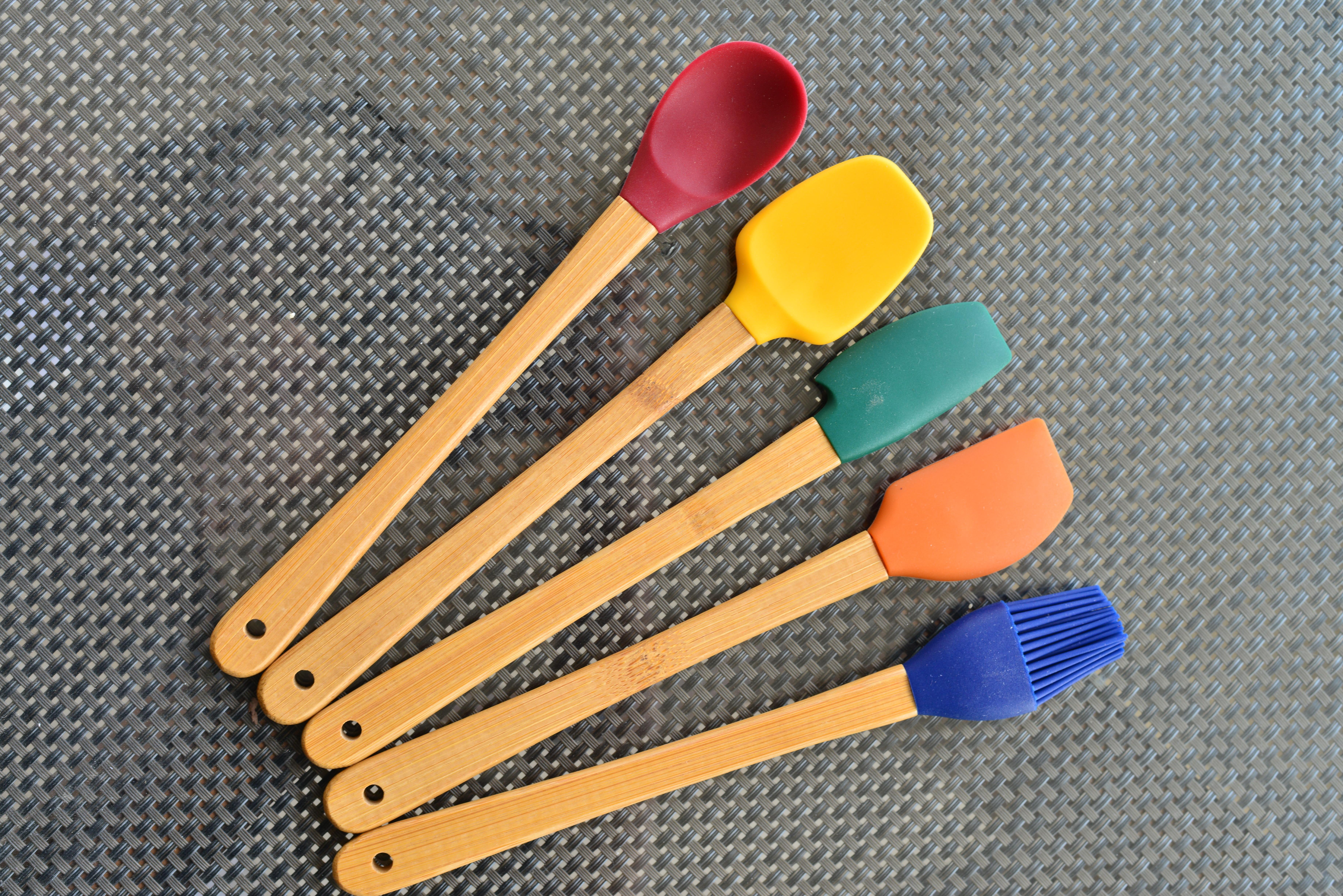 5 Li Mini Bambu Spatula Seti