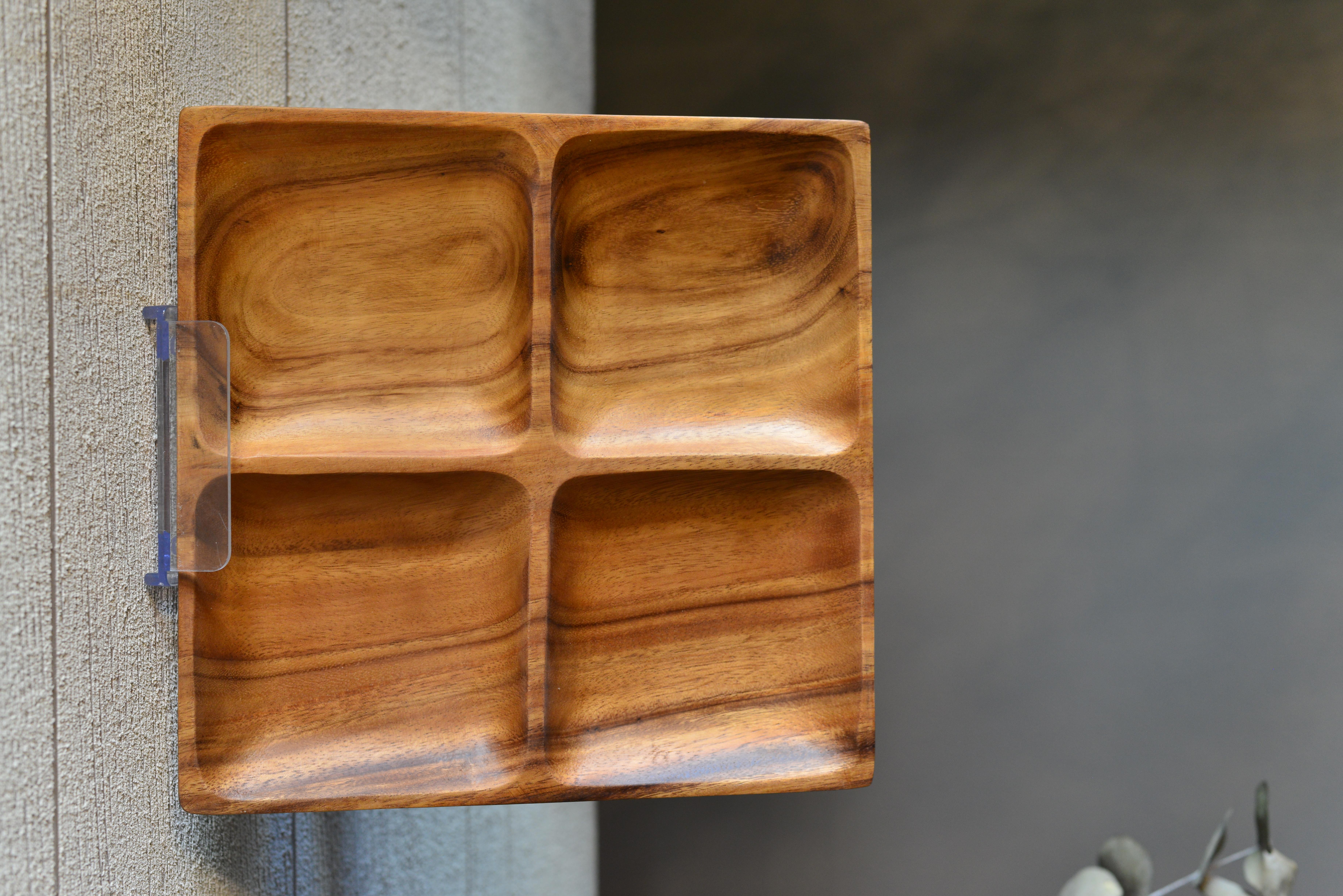 Akasya 4 Bölmeli Çerezlik Sunumluk Tabak - 1 Adet