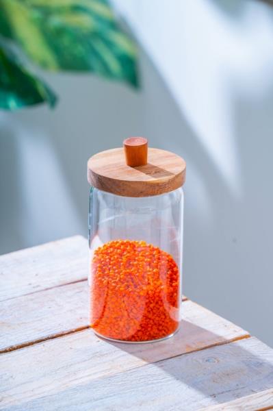 Akasya Kapak Pinterest Malibu Borosilikat Cam Kavanoz - 1 Adet 950 ML