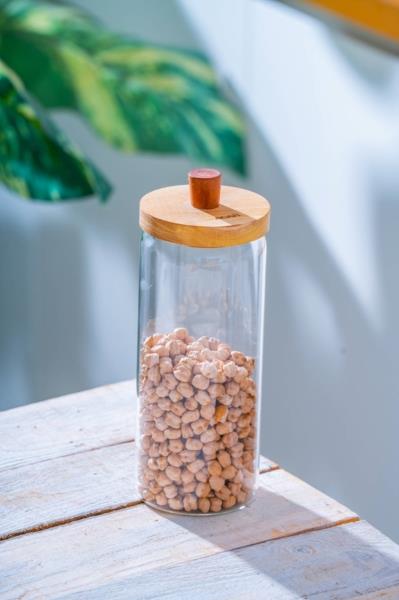 Akasya Kapak Pinterest Malibu Borosilikat Cam Kavanoz - 1 Adet 900 ML