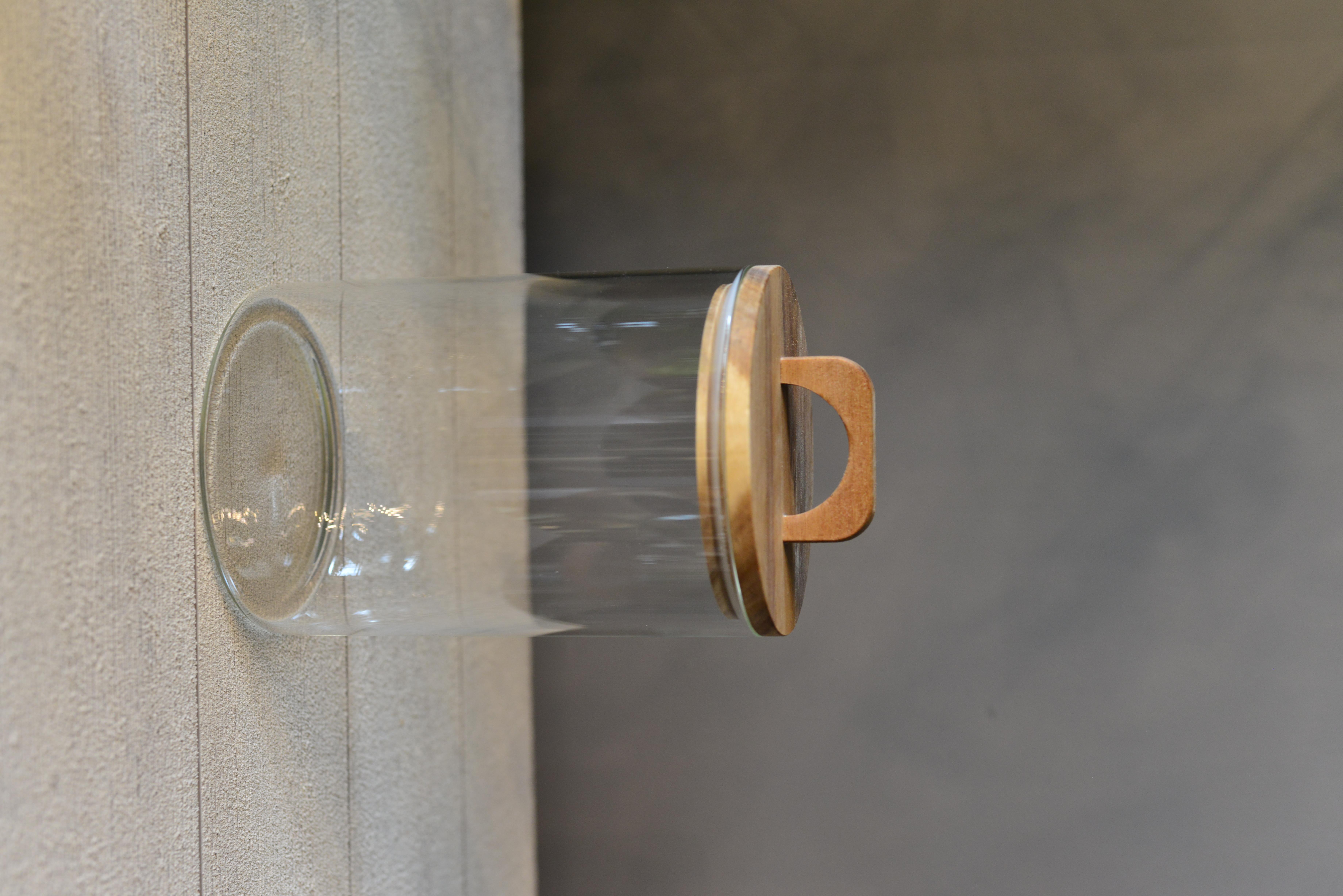 Akasya Kapak Pinterest Zahire Borosilikat Cam Kavanoz - 1 Adet 2550 ML