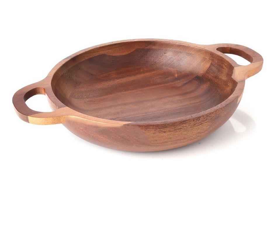 Akasya Kulplu Büyük Meze Tabak - 1 Adet