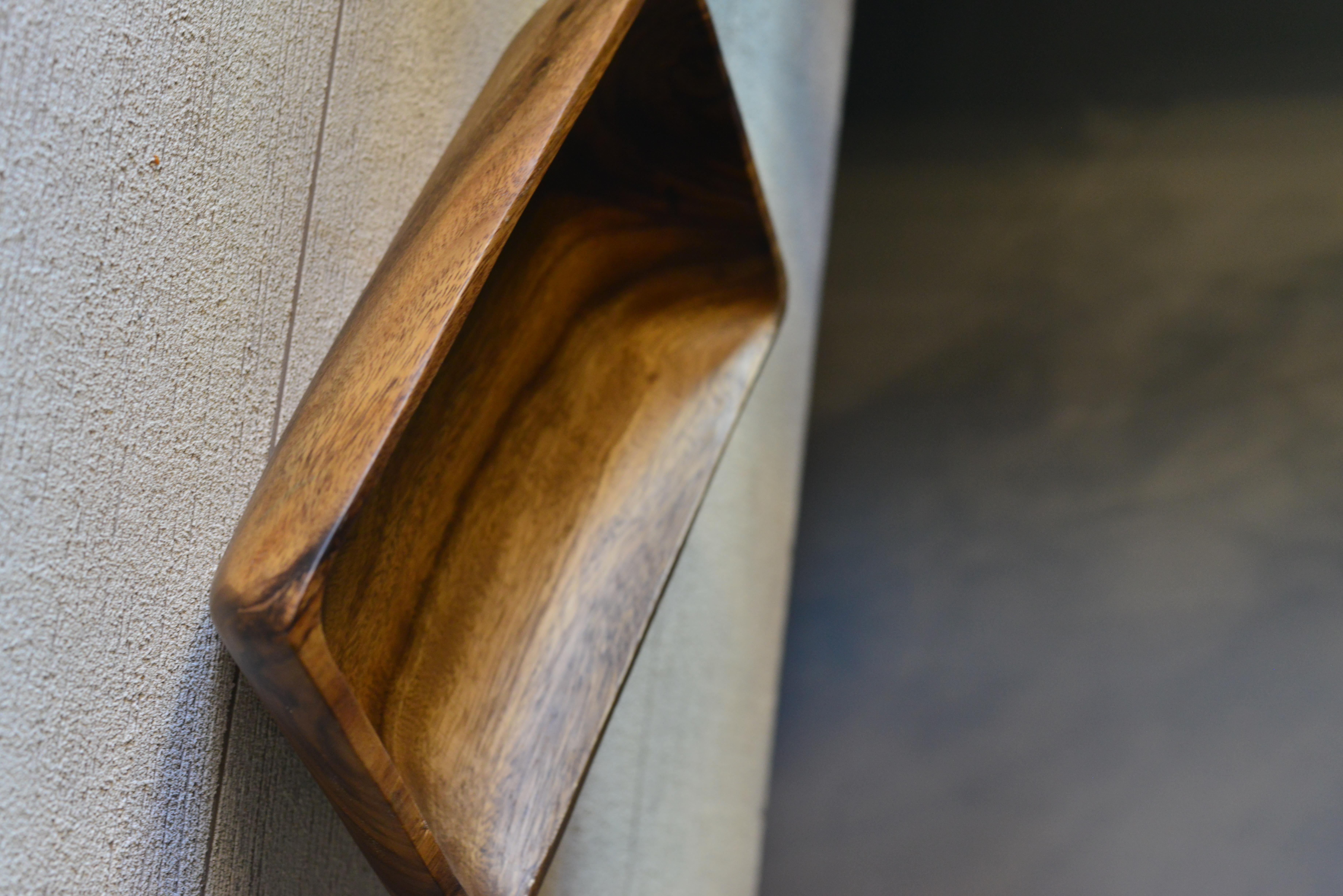 Akasya Orta Boy Dikdörtgen Kayık Tabak - 1 Adet