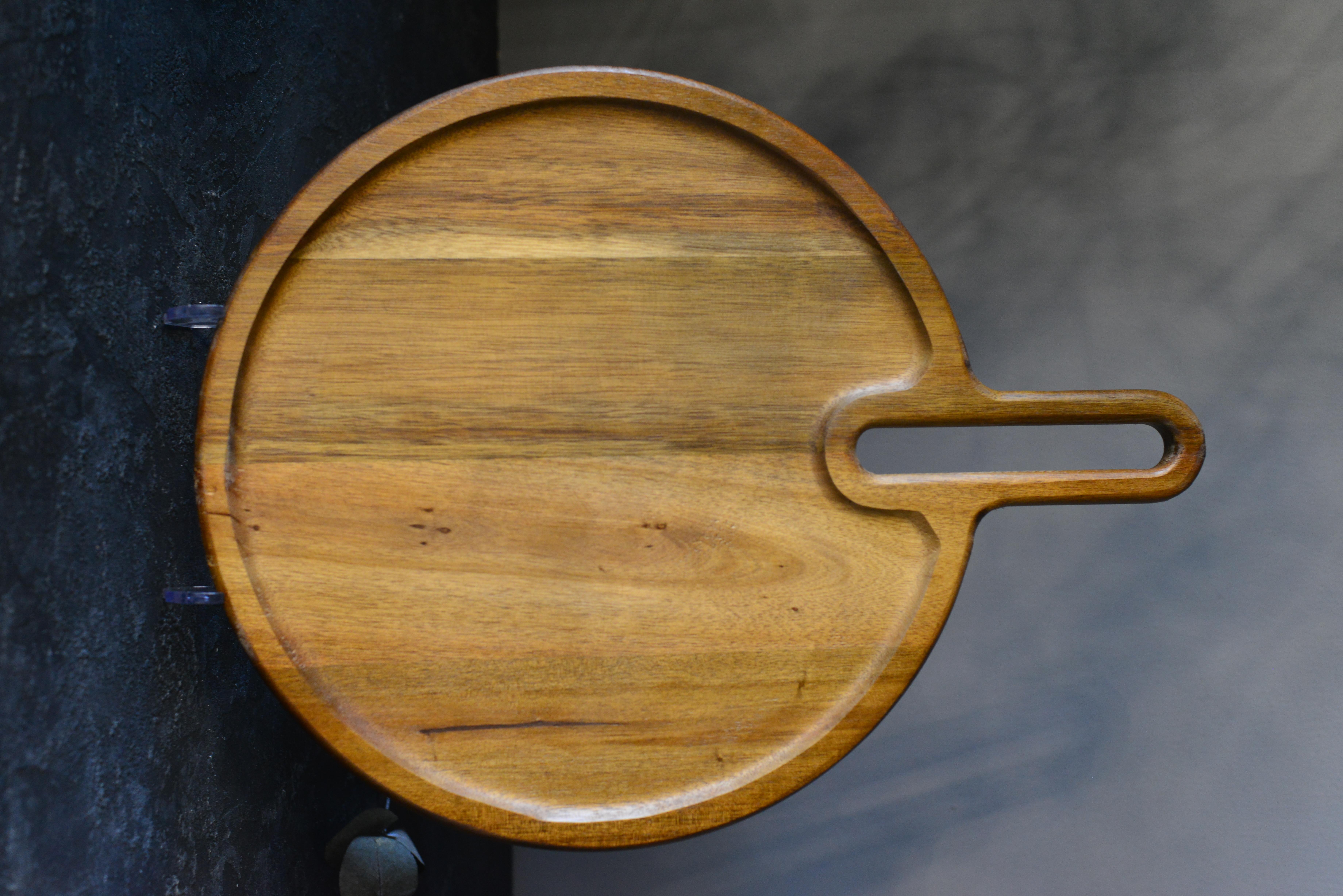 Akasya Saplı Yuvarlak Sunumluk Büyük Boy - 1 Adet